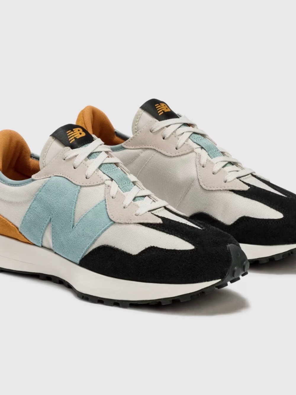 New Balance 327 'Moonbeam Madras Orange' sneakers (style code MS327WN1)